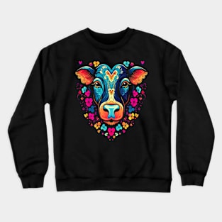 Cow Valentine Day Crewneck Sweatshirt